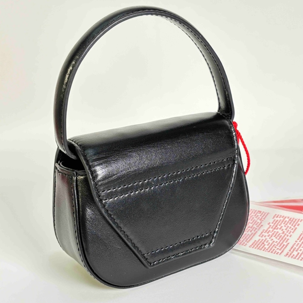 Diesel X08709 PR818 T8013 Mini Nappa Leather Shoulder Bag - Black - Picture 5 of 15